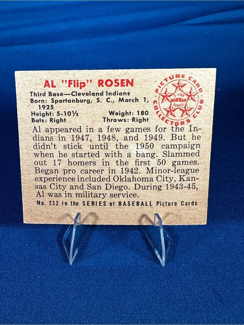 N/A 1950 rookie